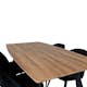 Matgrupp Venture Home Inca med 4 Velvet stolar