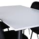 Matgrupp Venture Home Jolie med 4 Pobbie Stolar Metall