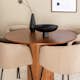 Matbord Venture Home Bianca och 4 Bergen Matstol Venture Homear i Polyester