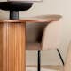 Matbord Venture Home Bianca och 4 Bergen Matstol Venture Homear i Polyester