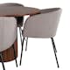Matbord Venture Home Bianca och 4 Bergen Matstol Venture Homear i Polyester