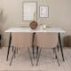 Matgrupp Venture Home Jolie med 4 Bergen Stolar Polyesterlinen