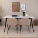 Matgrupp Venture Home Jolie med 4 Valentina Stitcthes Stolar Polyesterlinen