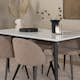 Matgrupp Venture Home Jolie med 4 Valentina Stitcthes Stolar Polyesterlinen