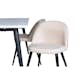 Matgrupp Venture Home Jolie med 4 Valentina Stitcthes Stolar Sammet