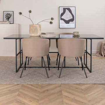 Matgrupp Venture Home Lund matbord och Bergen matstol