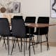 Matgrupp Venture Home Chicago matbord och Walerina matstol Brun