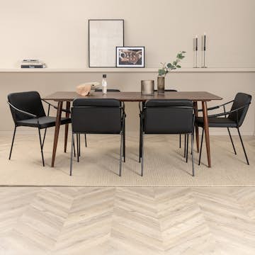 Matgrupp Venture Home Polar med 6 Tvist Stolar