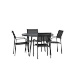 Matgrupp Utomhus Venture Home Break med 4 Santorini Trädgårdsstolar