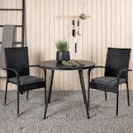 Matgrupp Utomhus Venture Home Break Ø90 med 2 Anna KarmTrädgårdsstolar