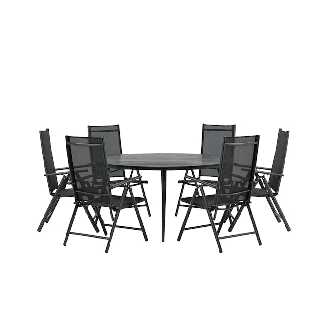 Matgrupp Venture Home Break Ø150 cm med 6 Break Stolar