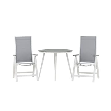 Cafégrupp Venture Home Break Ø90 cm med 2 Albany Stolar