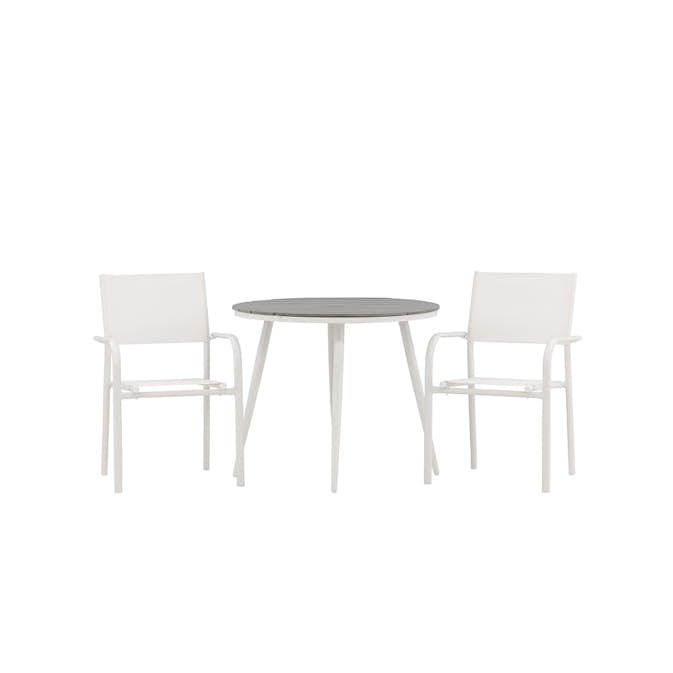 Matgrupp Utomhus Venture Home Break med 2 Santorini Trädgårdsstolar