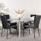 Matgrupp Venture Home Break Ø120 cm med 4 Anna Stolar