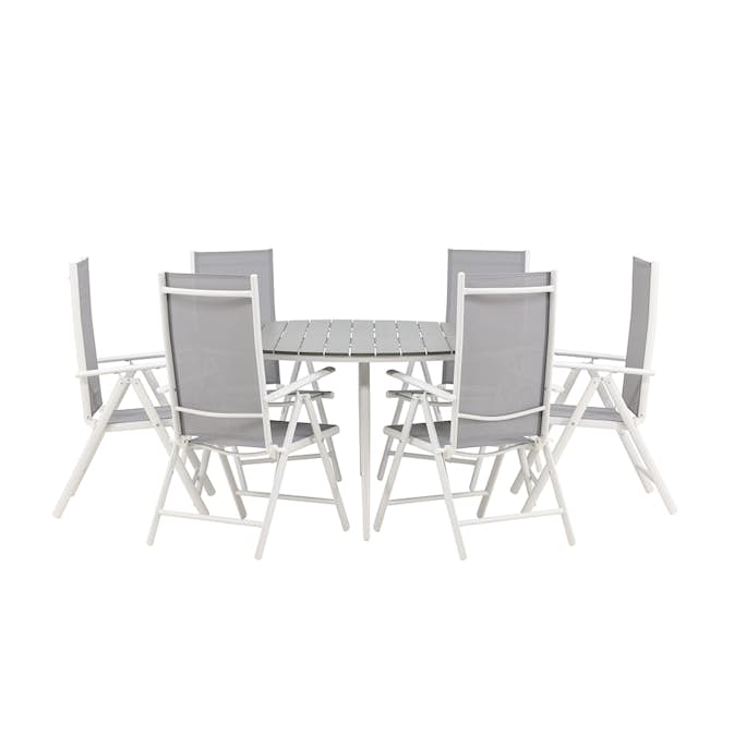 Matgrupp Venture Home Break Ø150 cm med 6 Break Stolar