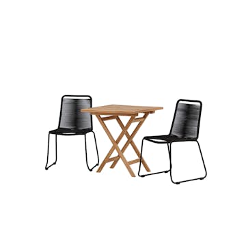 Cafégrupp Venture Home Kenya med 2 Lindos Stolar