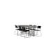 Matgrupp furniture/fashion Stone med 6 Kenth Stolar