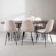 Matgrupp Venture Home Stone med 6 Polar Stolar Sammet