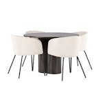 Matbord Venture Home Olivia med 4 Berit Stolar