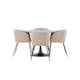Matgrupp Venture Home Glade Ø 100 cm med 4 Berit Stolar