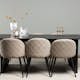Matgrupp Venture Home Vail med 6 Velvet Stolar