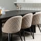 Matgrupp Venture Home Vail med 6 Velvet Stolar