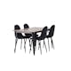 Matgrupp Venture Home Tempe 140 cm med 4 Polar Stolar