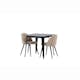 Matgrupp Venture Home Tempe med 2 Velvet Stitches Stolar