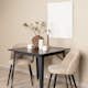 Matgrupp Venture Home Tempe med 2 Velvet Stitches Stolar