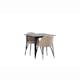 Matgrupp Venture Home Tempe med 2 Velvet Stitches Stolar