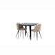 Matgrupp Venture Home Tempe med 2 Velvet Stitches Stolar