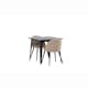 Matgrupp Venture Home Tempe med 2 Velvet Stitches Stolar