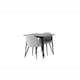 Matgrupp Venture Home Tempe med 2 Velvet Stolar