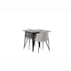 Matgrupp Venture Home Tempe med 2 Velvet Stolar