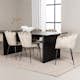 Matgrupp Venture Home Vail med 4 Limhamn Light Stolar