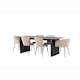 Matgrupp Venture Home Vail med 4 Limhamn Light Stolar