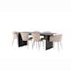 Matgrupp Venture Home Vail med 4 Limhamn Light Stolar