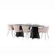 Matgrupp Venture Home Bootcut med 4 Limhamn Light Stolar