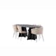 Matgrupp Venture Home Bootcut med 4 Limhamn Light Stolar