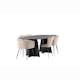 Matgrupp Venture Home Bootcut med 4 Limhamn Light Stolar