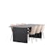 Matgrupp Venture Home Vail med 6 Limhamn Light Stolar