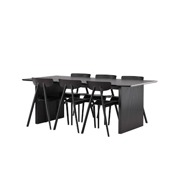 Matgrupp Venture Home Vail med 6 Ursholmen Stolar