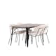 Matgrupp Venture Home Tempe Matbord 140 cm & 4 Chico Stolar i Boucle