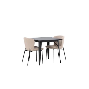 Matgrupp Venture Home Tempe med 2 Modesto Stolar