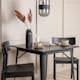 Matgrupp Venture Home Tempe med 2 Montros Stolar