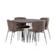 Matgrupp Venture Home Stone Rund med 4 Modesto Stolar