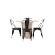 Matgrupp Venture Home Olivia Natur med 4 Tempe Stolar