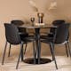 Matgrupp Venture Home Glade Ø 100 cm med 4 Baltimore Stolar