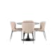 Matgrupp Venture Home Glade Ø 100 cm med 4 Modesto Stolar