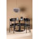 Matgrupp Venture Home Glade Ø100 cm med 4st Montros Matstolar